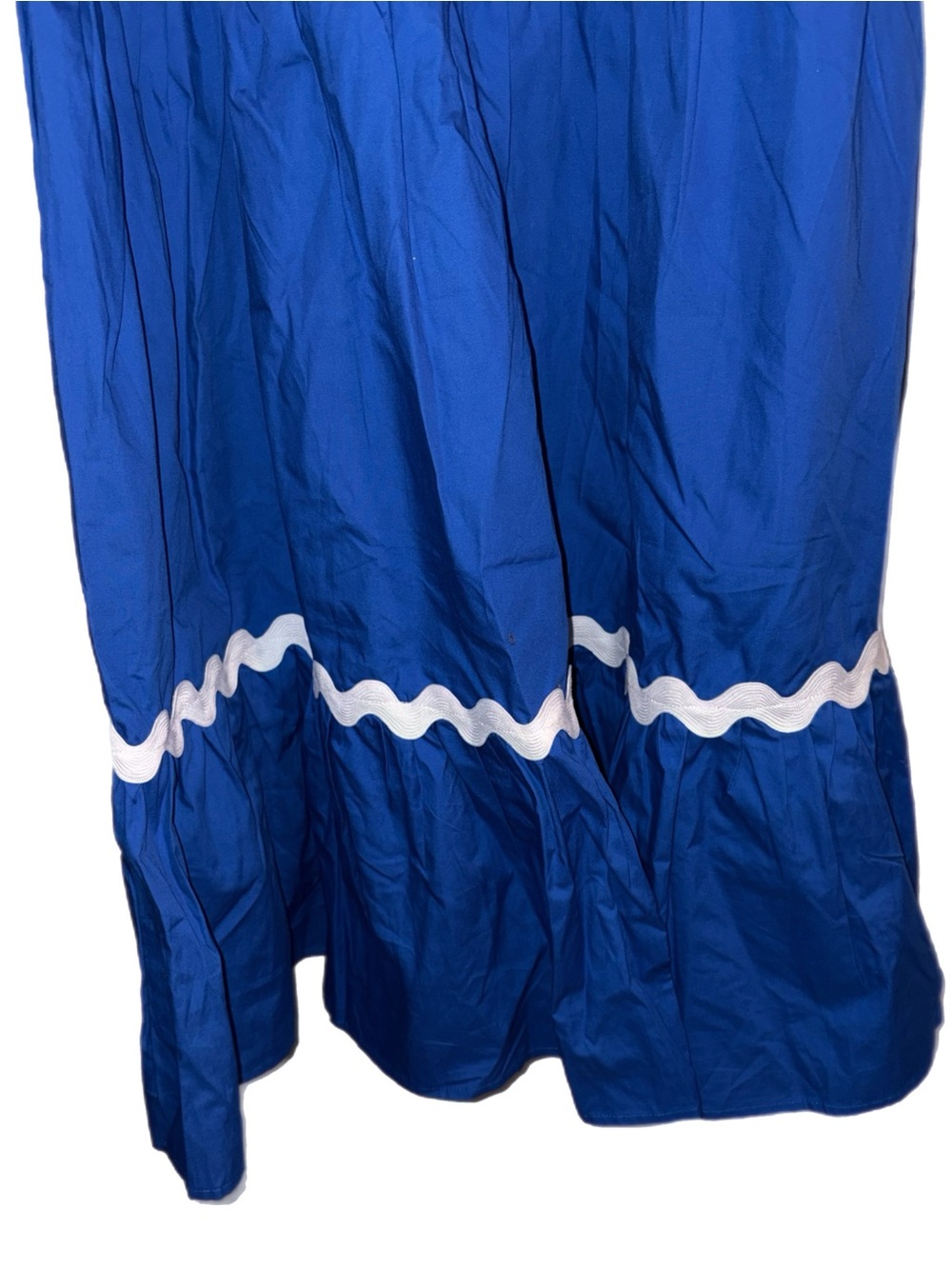 Sugarlips Edith Tiered Midi Dress MEDIUM Blue/White NEW WITH TAGS - Picture 7 of 10